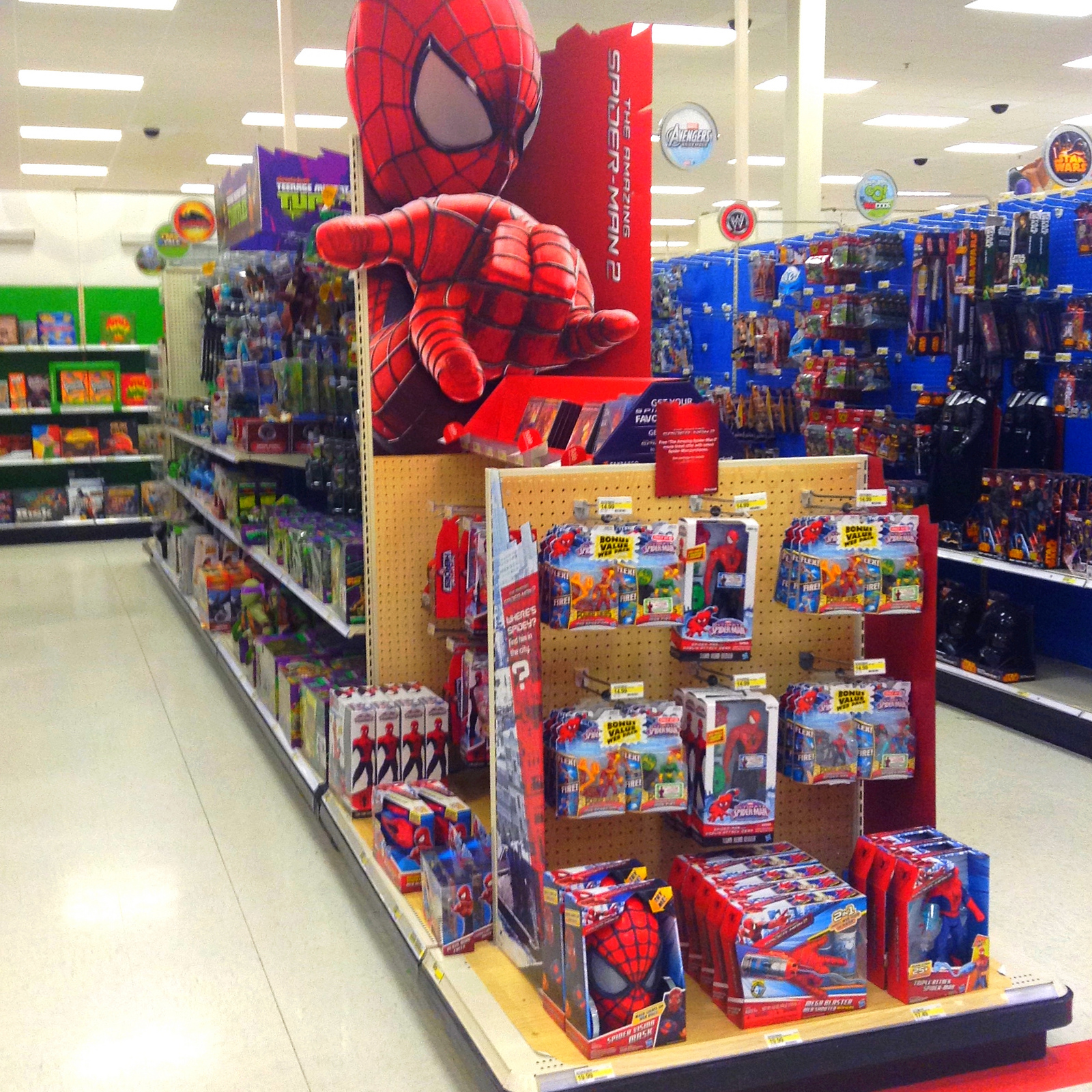 spiderman web shooter target