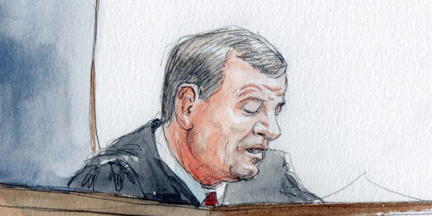 Judicial security focus of U.S. Chief Justice Roberts' annual