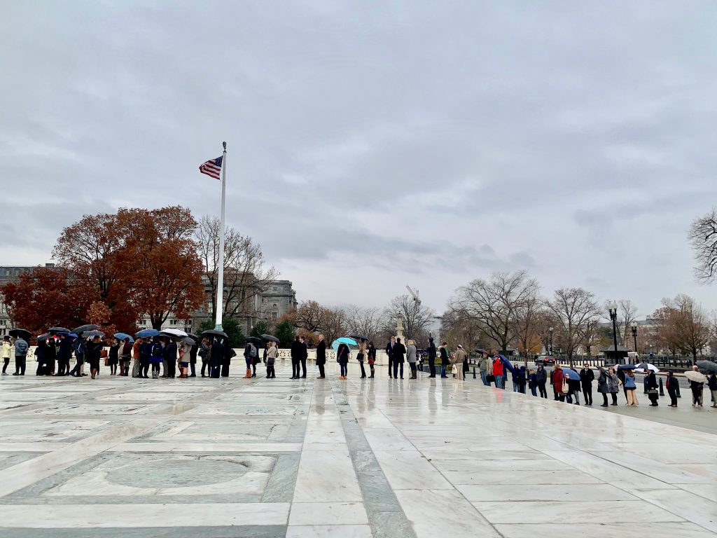 Courtroom access: A paid line-stander explains why he waits for hours