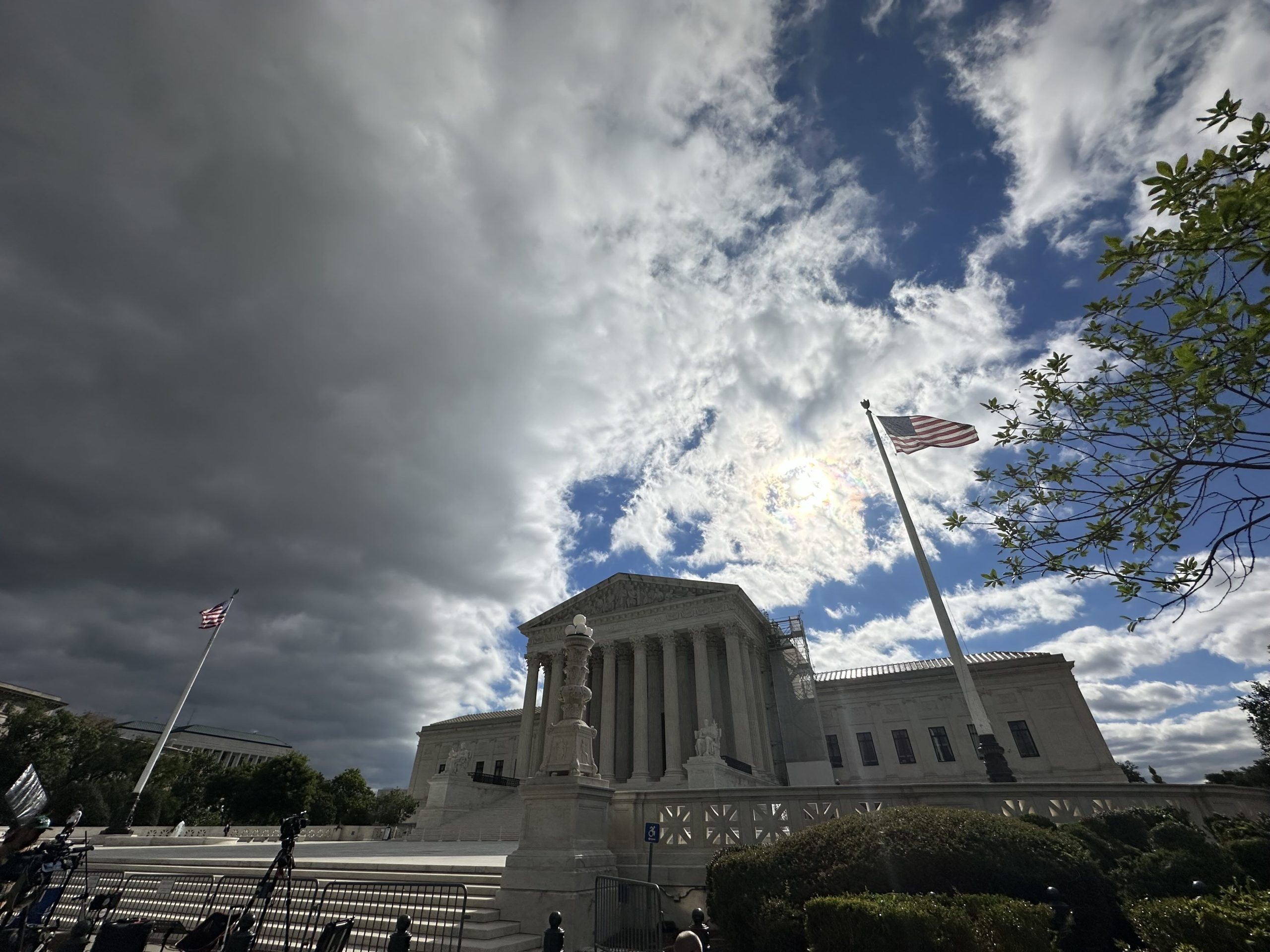 Clouds over the Supreme Court building