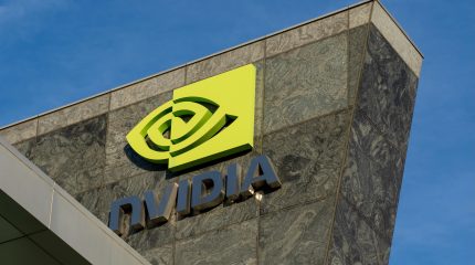 The NVIDIA sign