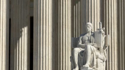 Statue outside the Supreme Court