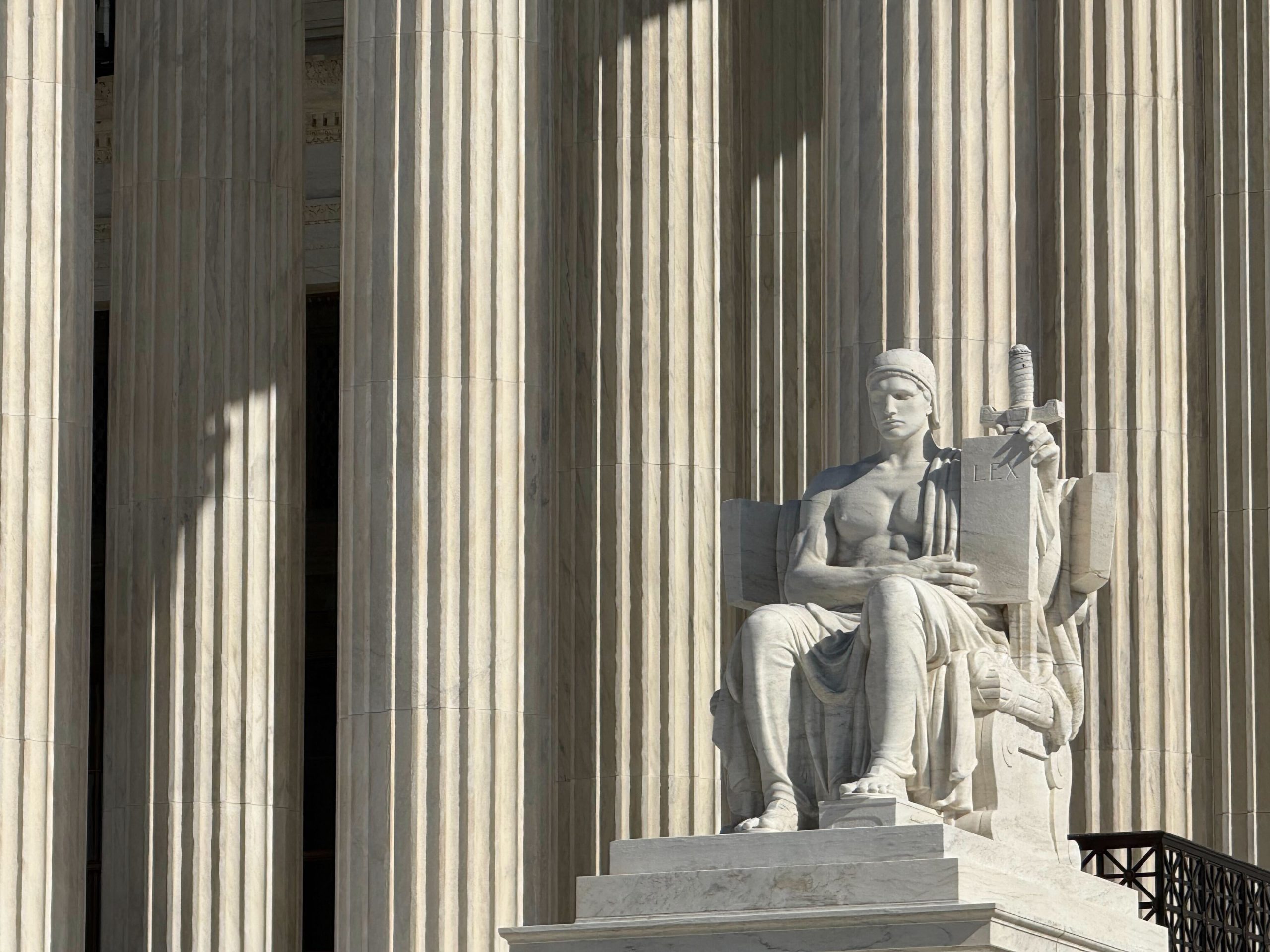 Statue outside the Supreme Court