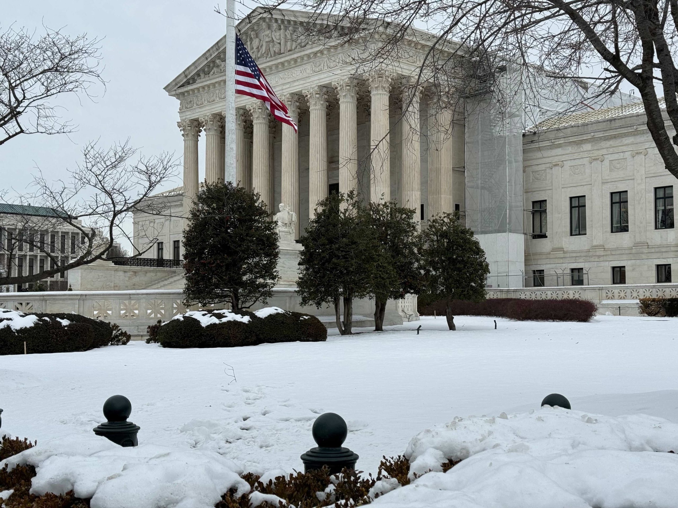 The Supreme Court in snow