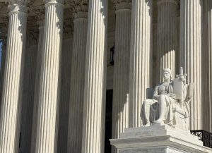 Statue outside the Supreme Court